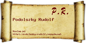 Podolszky Rudolf névjegykártya